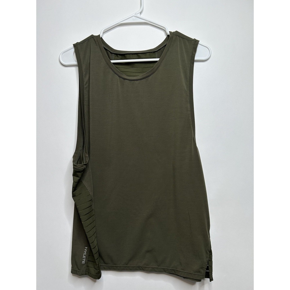 Hylete Women Size M Olive Green Green Sleeveless Muscle Tank